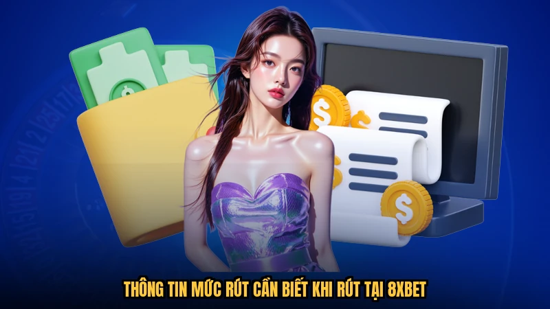 Thông tin mức rút cần biết khi rút tại 8XBET